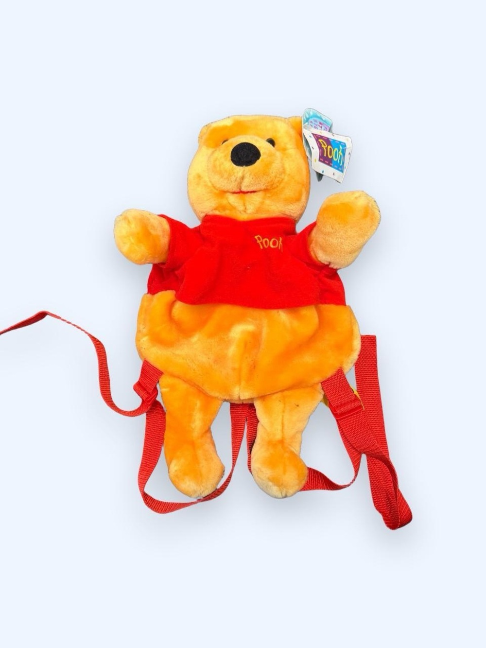 Plush Kids Backpack - Orange & Red